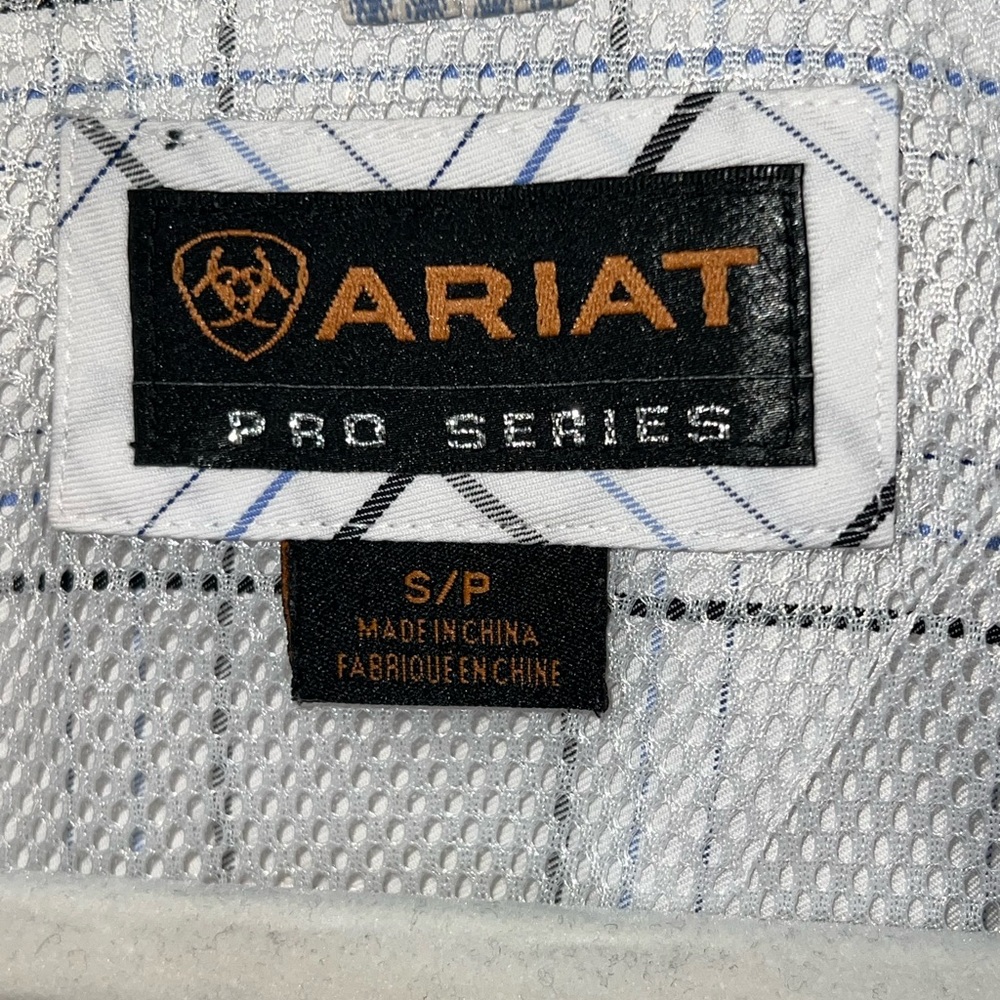 Ariat Pro Series Men’s Plaid Western Button-Down Shirt – Size S - Picture 5 of 9